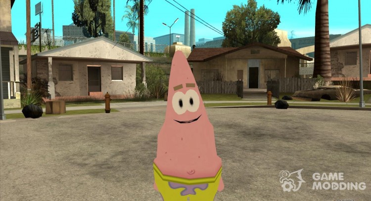 Замена скинов из популярного мультисериала Sponge Bob для GTA San Andreas