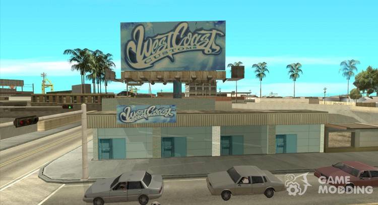 west coast coustoms for GTA San Andreas