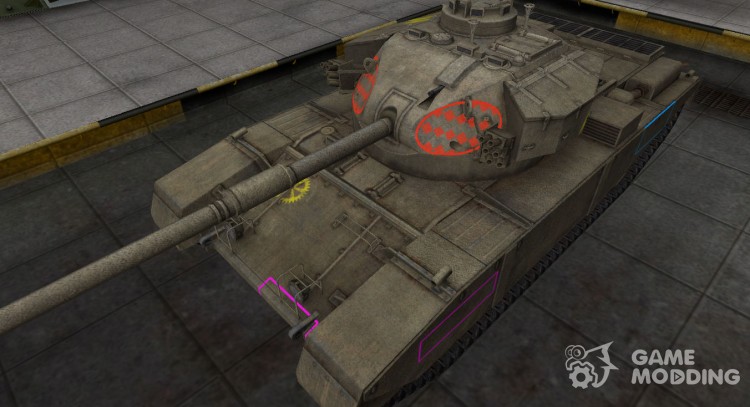 Контурные зоны пробития FV4202 для World Of Tanks