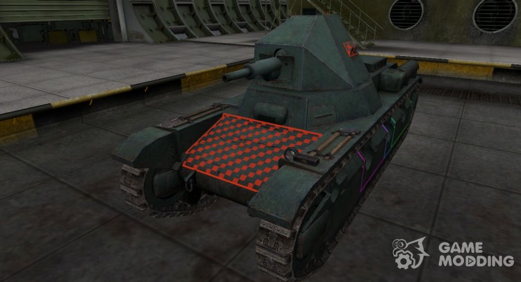 Contorno de la zona de ruptura del AMX 38 para World Of Tanks
