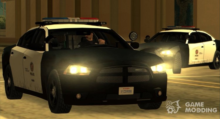 Dodge Charger 2012 LAPD SA Style para GTA San Andreas