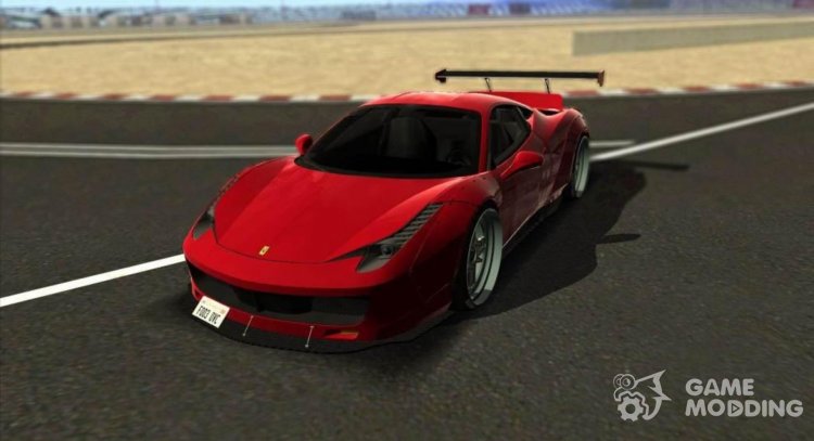 Ferrari 458 Libertad-Pie para GTA San Andreas