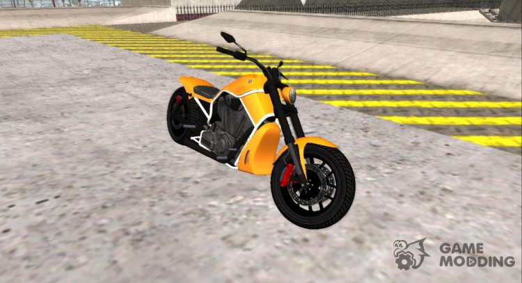 GTA V Western Motorcycle Nightblade V2 Stock для GTA San Andreas