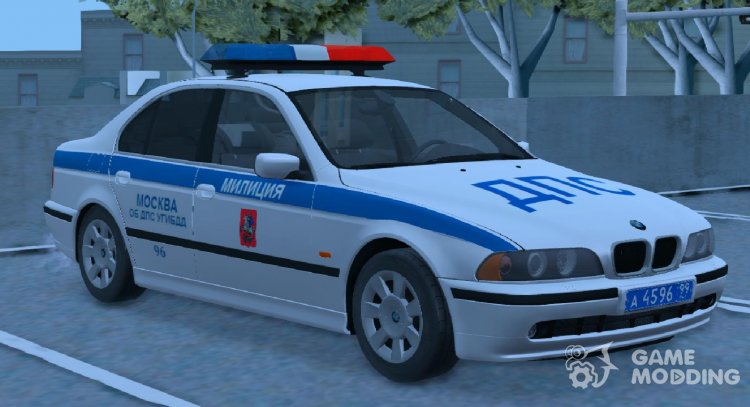 BMW E39 525I Police ABOUT traffic police UGIBDD 2002 for GTA San Andreas