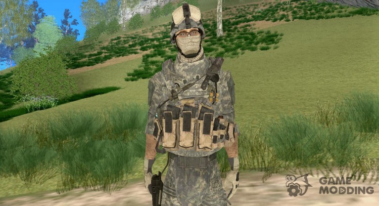 Un soldado en el camino de estados unidos para GTA San Andreas