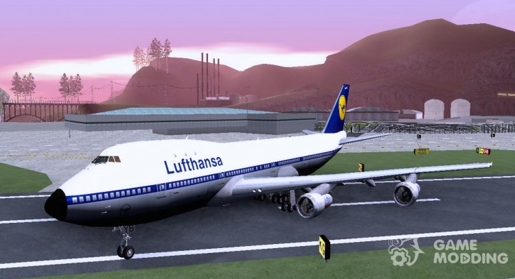Boeing 747-100 Lufthansa для GTA San Andreas