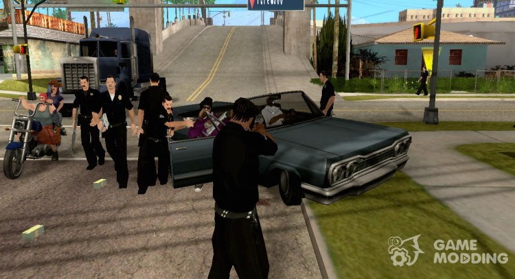 CJ Policeman mod for GTA San Andreas