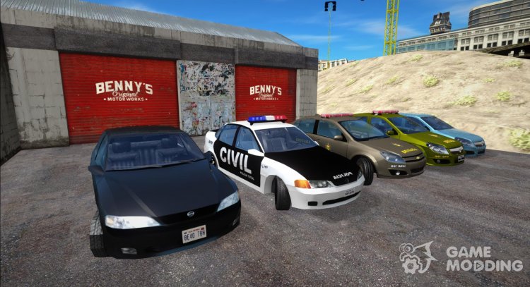 Pack of Chevrolet Vectra cars for GTA San Andreas