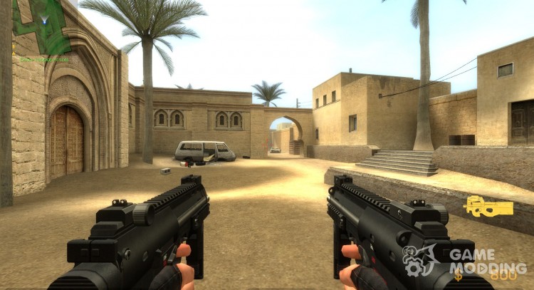 Dual MP7 w/ working muzzleflash for Counter-Strike Source