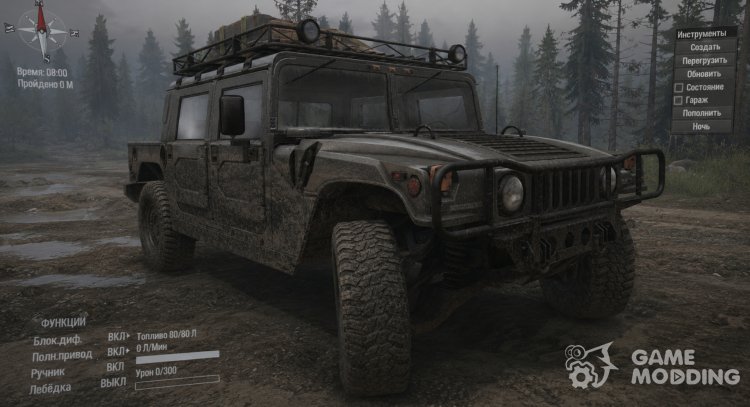 Hummer H1 for Spintires 2014