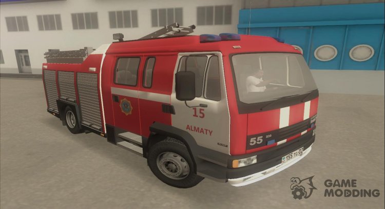 Firefighter DAF Layland of the Ministry of Emergency Situations of Kazakhstan for GTA San Andreas