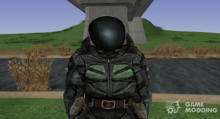 A member of the group Werewolves in a scientific suit of S. T. A. L. K. E. R V. 2 for GTA San Andreas
