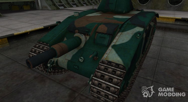 Французкий синеватый скин для ARL V39 для World Of Tanks