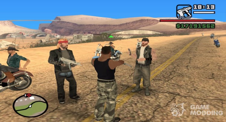 Hire bikers for GTA San Andreas