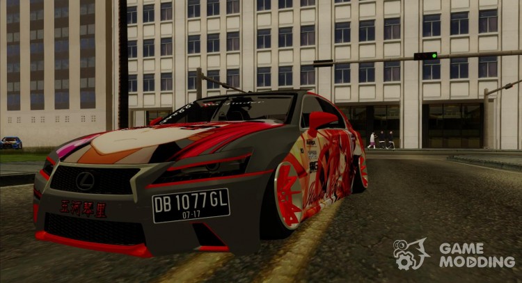 Lexus GS350 Date a Life Itasha для GTA San Andreas