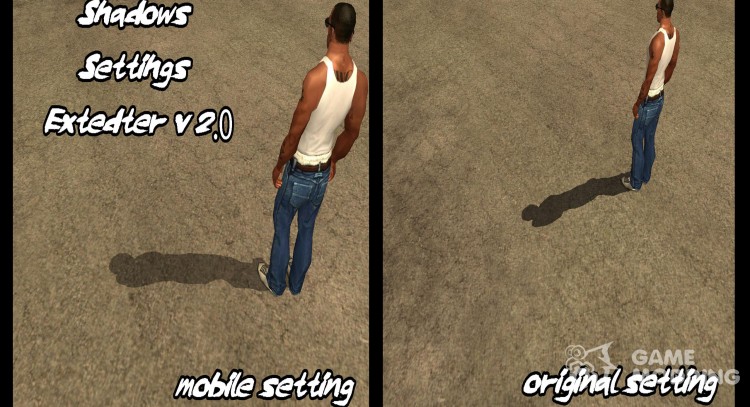 Mobile Shadows Setting для GTA San Andreas