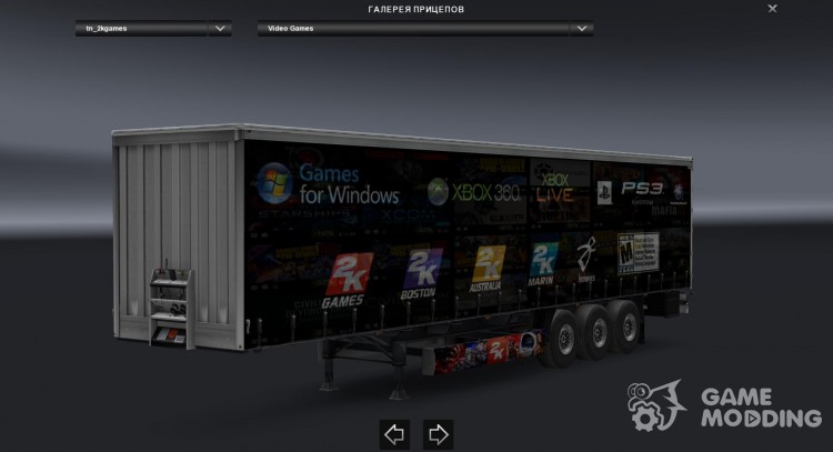 2K Games Trailer by LazyMods para Euro Truck Simulator 2