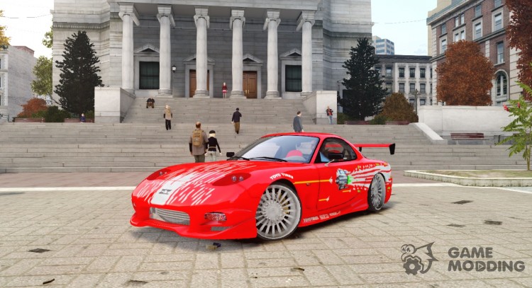 Mazda RX-7 Fast and Furious для GTA 4