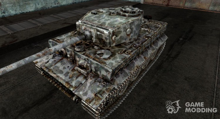 Tela de esmeril para PzKpfw VI Tiger moteada para World Of Tanks
