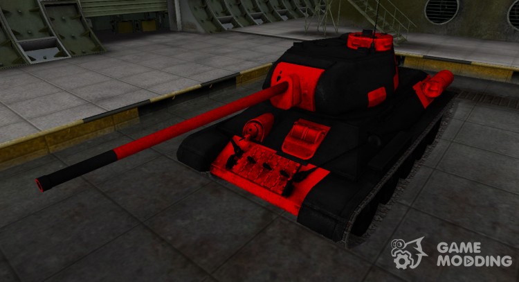 Black and red zone, breaking through the t-34-85 for World Of Tanks