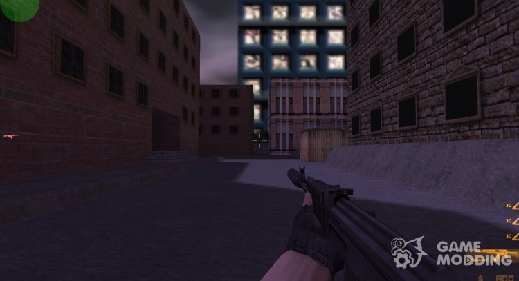 Ak47 con silenciador en la animación ManTuna  para Counter Strike 1.6
