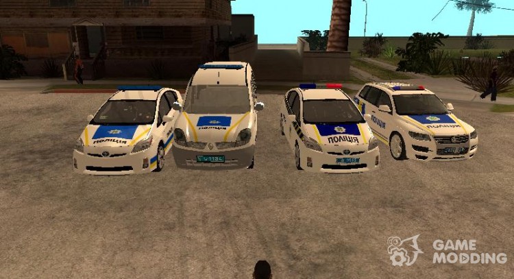 Сборка полицейских автомобилей Украины для GTA San Andreas