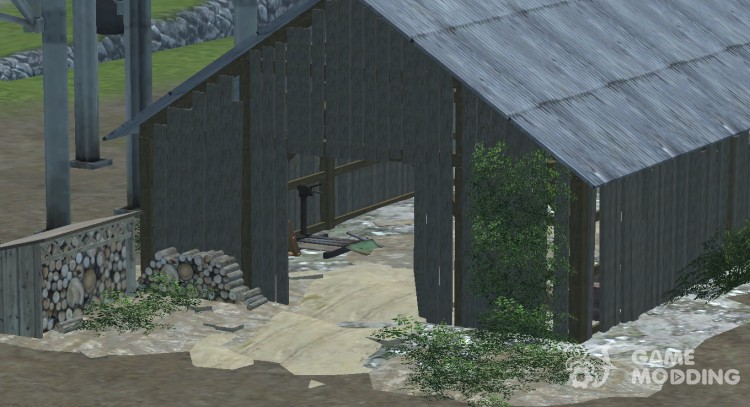 Old Barn with lms Lighting for Farming Simulator 2013