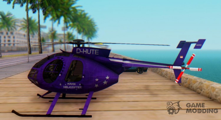 PJ1 MD500E Helicopter for GTA San Andreas