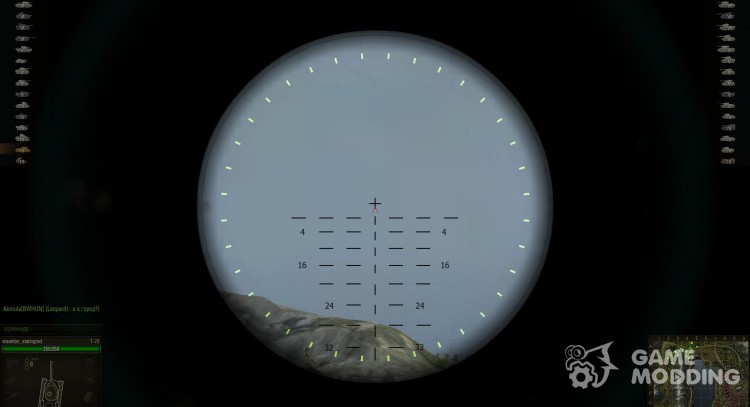 Alcance de francotirador telescopio M70F para World Of Tanks