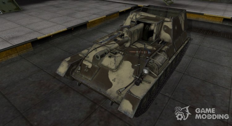 Desert skin for Su-85B for World Of Tanks