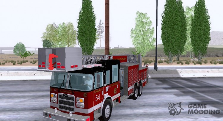 Pierce Tower Ladder 54 Chicago Fire Department для GTA San Andreas