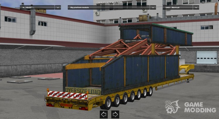 Oversize trailers 1.22 fixed for Euro Truck Simulator 2