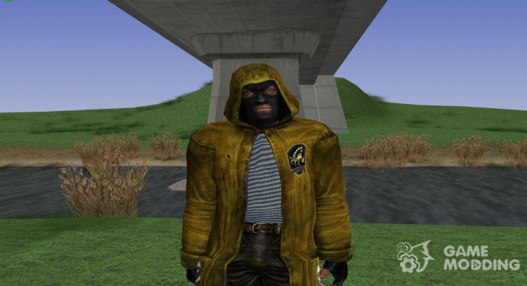 A member of the group the Renegades in the cloak of S. T. A. L. K. E. R V. 2 for GTA San Andreas