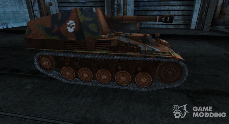 The skin for the Wespe for World Of Tanks