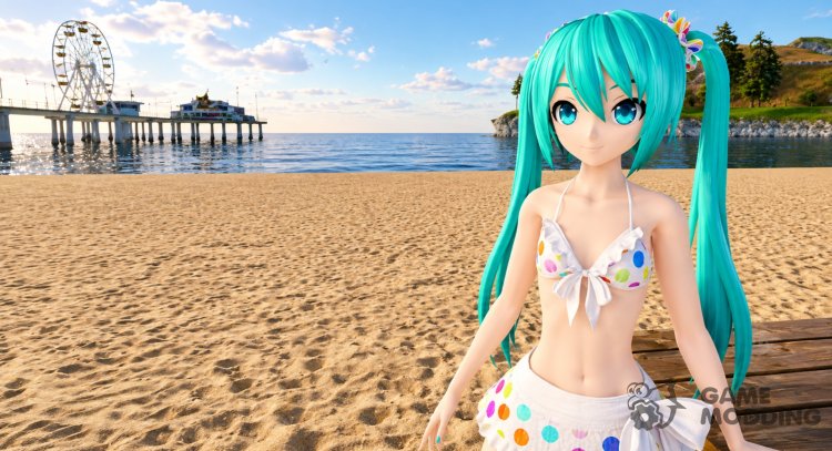 Hatsune Miku - Bikini de lunares para GTA San Andreas