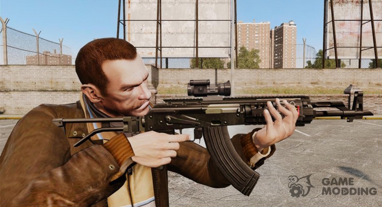 Автомат Калашникова AK-47 Sopmod для GTA 4