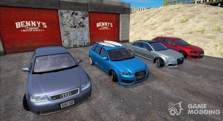 Pak coches Audi S3 (the Best) para GTA San Andreas