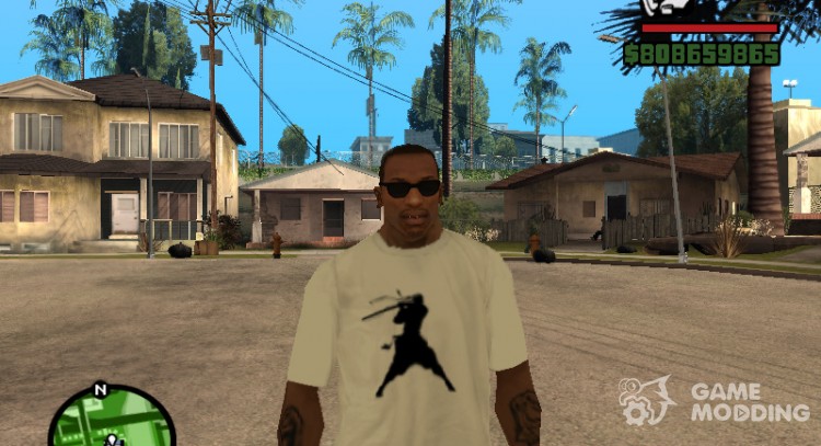 T-shirt with logo of shadowboxing for GTA San Andreas