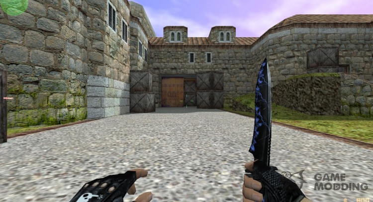 Lightning blue knife for Counter Strike 1.6
