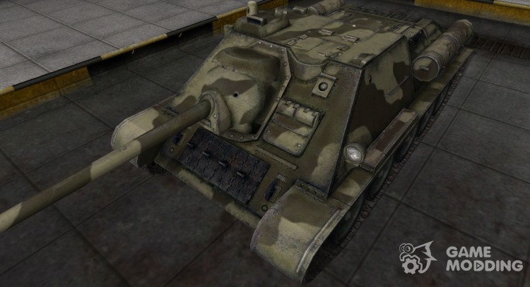 Пустынный скин для СУ-85 для World Of Tanks