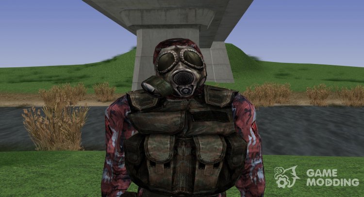 A member of the group alpha team of S. T. A. L. K. E. R V. 4 for GTA San Andreas