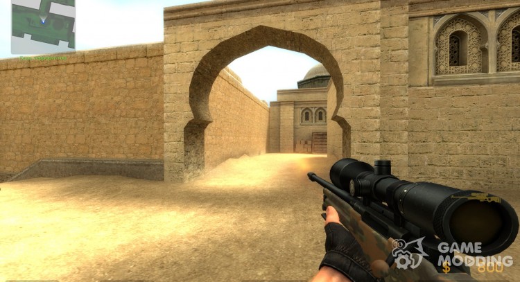 Tactical AWP with LASER DOT for Counter-Strike Source