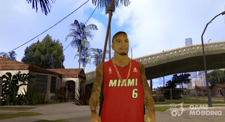 LeBron James de la NBA Miami Heat para GTA San Andreas