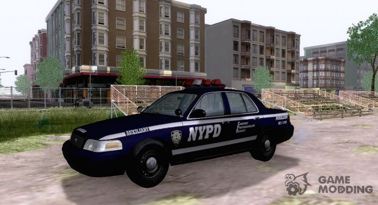 El NYPD auxiliar de Ford Crown Victoria para GTA San Andreas