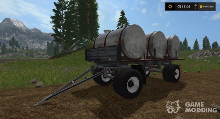 Los barriles para el transporte de la leche y el agua para Farming Simulator 2017