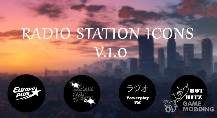 Radio station icons 1.0 for GTA 5