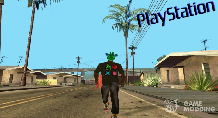 Футболка Playstation для GTA San Andreas