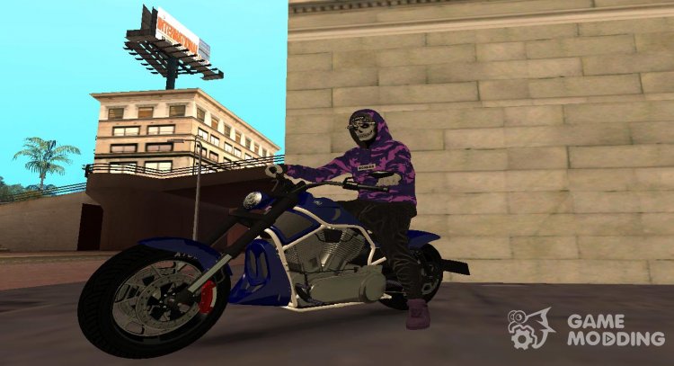 GTA V Western Motorcycle Nightblade Con Paintjobs v.1 para GTA San Andreas
