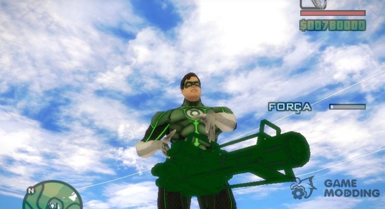 GatlingGun Зеленого Фонаря из Injustice Gods Among Us для GTA San Andreas
