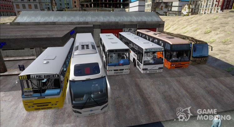 Пак автобусов Volvo (9700, 9800, B-Series) для GTA San Andreas